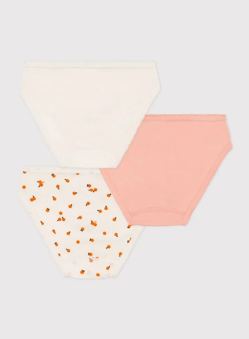Petit Bateau Youth 3 Pack Assorted Briefs