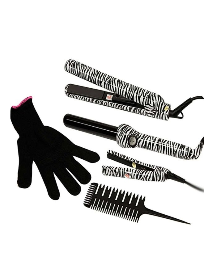 Juicy Iber Zebra Hair Styling Kit White / Black - 25 Mm Black/White - Image 3