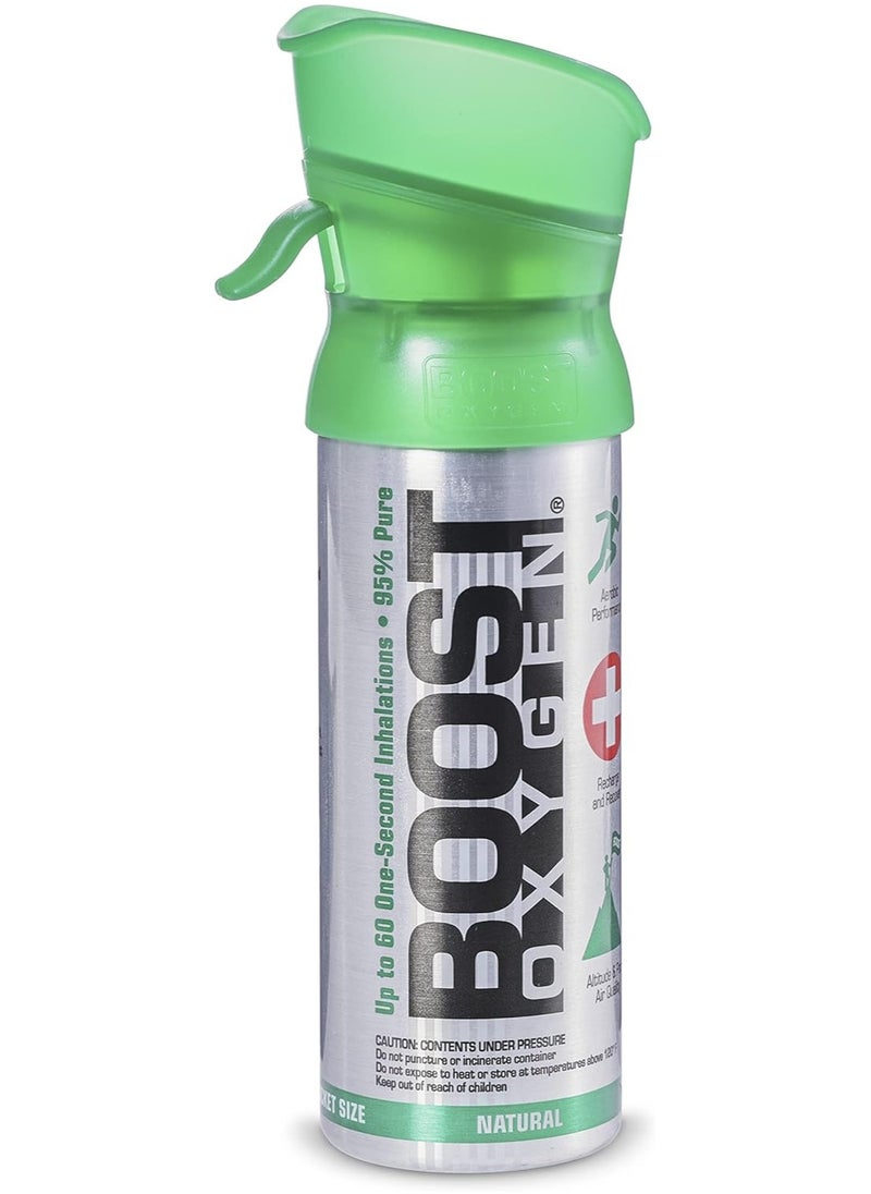 BOOST OXYGEN Pocket Size Natural 3L Canister pack of 1  - Image 2