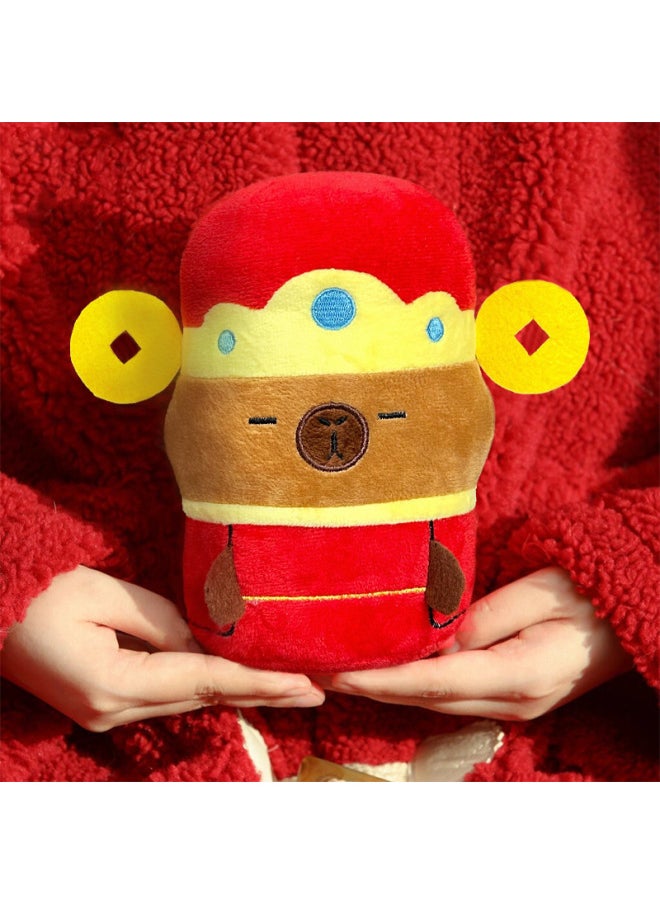 Little Red Book Capibala Doll Doll Master Plush Toy Annual Meeting Gift Wholesale-Specifications:Kapibala-Color:28cm（0.35kg）  - Image 1