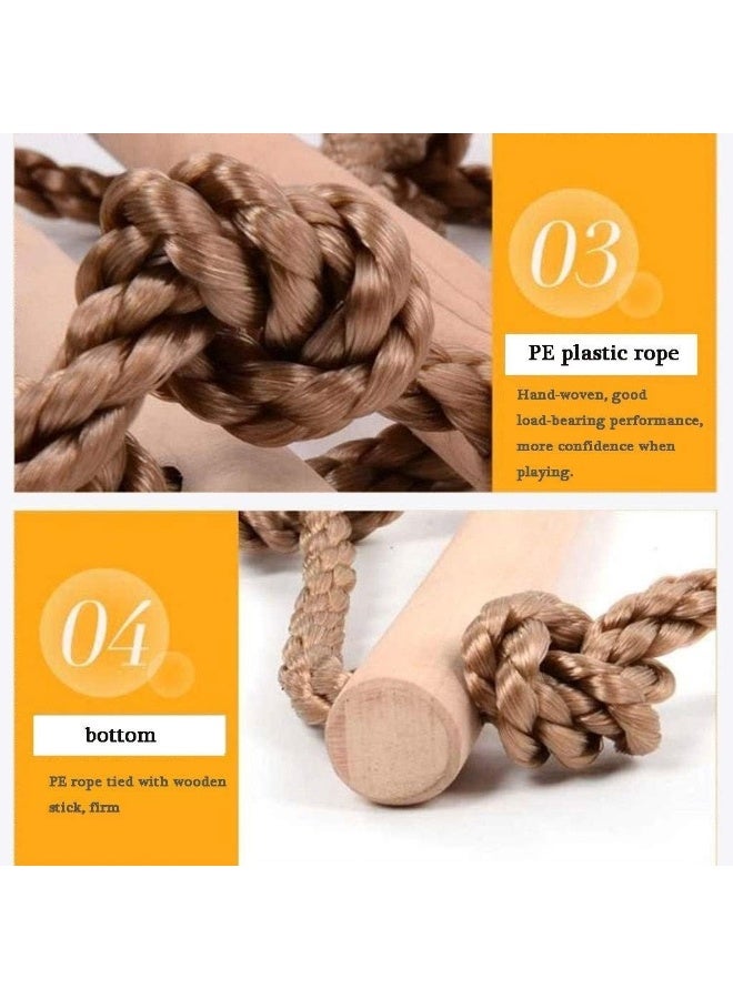 Rainbow Toys Swings Seats Five-step Climbing Ladder Children Outdoor Swing Safety Indoor Outdoor Swing Horizontal Bar Playground Swing Set - Image 4