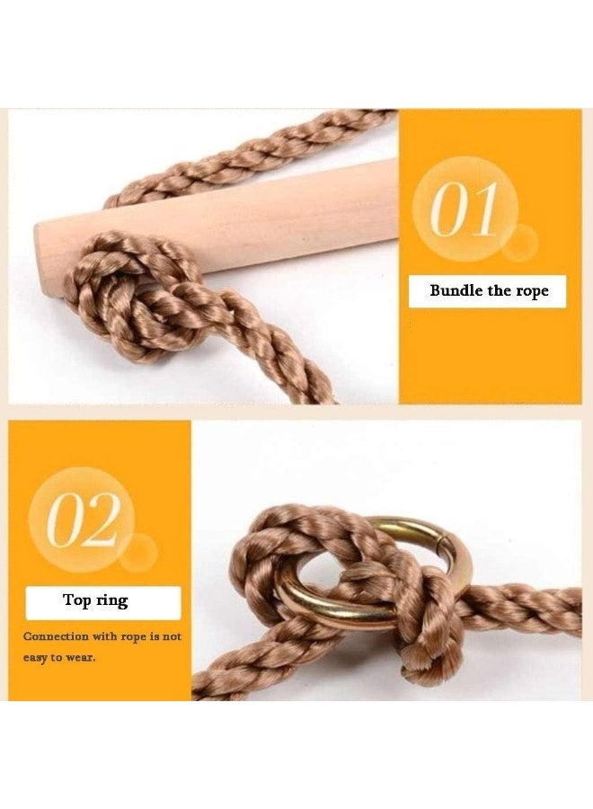 Rainbow Toys Swings Seats Five-step Climbing Ladder Children Outdoor Swing Safety Indoor Outdoor Swing Horizontal Bar Playground Swing Set - Image 3