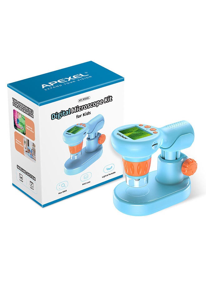 APEXEL APEXEL-MS201 Optical Microscope 800X Portable Professional Binoculars 2.0-inch IPS Color Screen  - Image 1