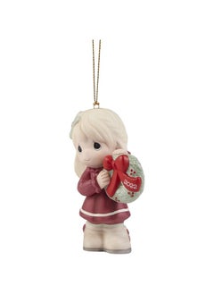 Precious Moments Precious Moments 221002 May Your Christmas Wishes Come True 2022 Dated Girl Bisque Porcelain Ornament  - Image 2