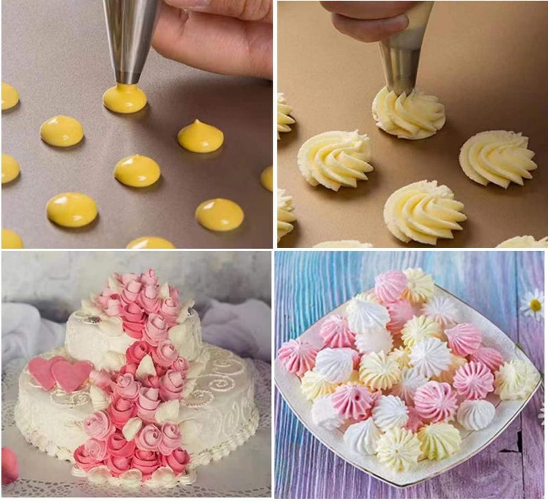 GYFZH Piping Bags,100pcs 12 Inch Anti Burst Disposable Cake Decorating Bags,Non-Slip Pastry Bags-Ideal for Cakes,Cream Frosting and Cookie Decorating - Image 5