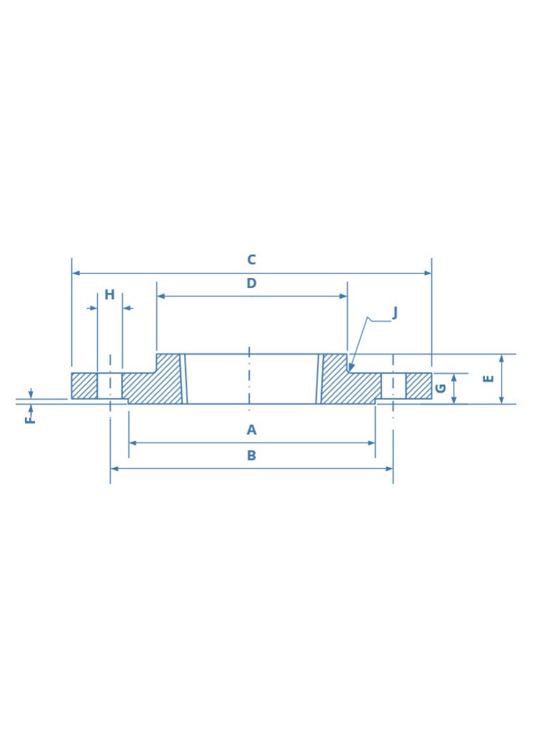 SS316 Threaded NPT Flng #150 JAG (1-1/2") - Image 2