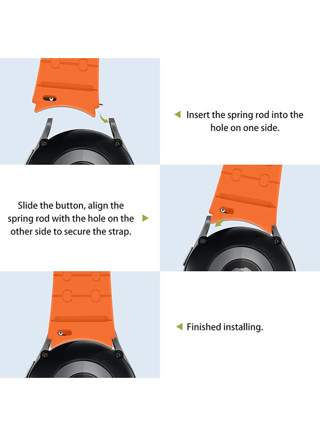 O Ozone Bands Compatible with Samsung Galaxy Watch 7 Ultra 47mm, Magnetic Silicone Strap Replacement wristband for Men Women - Grey - Image 5