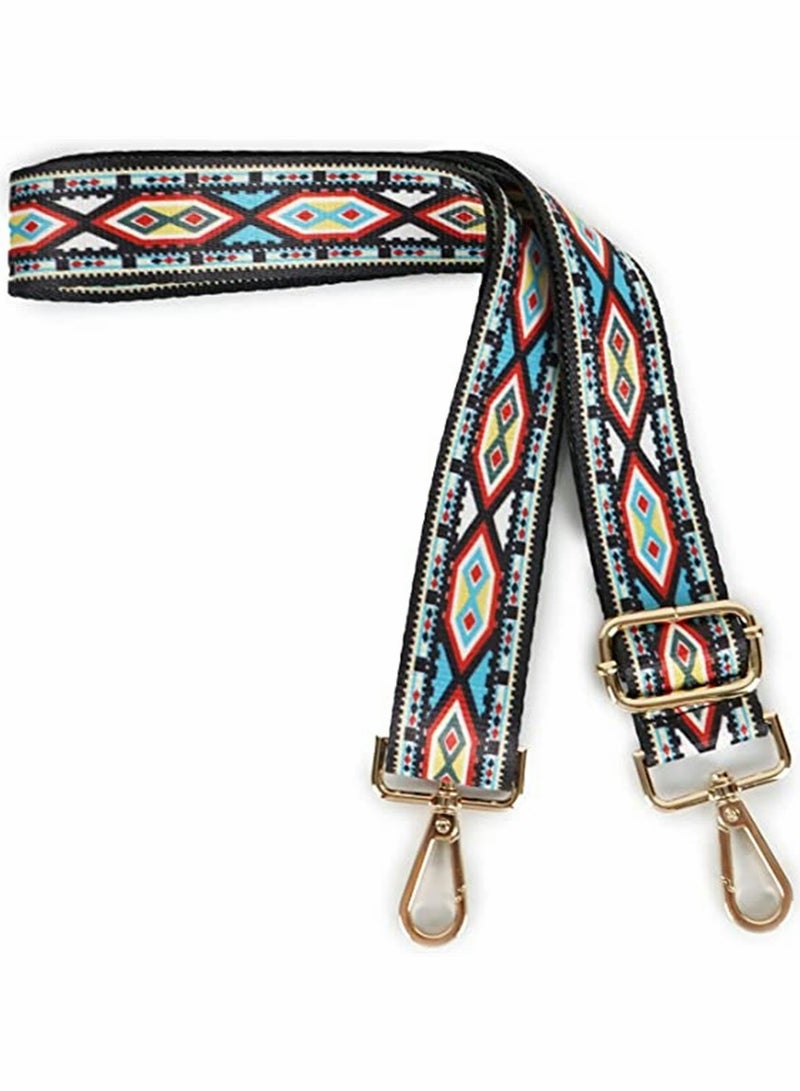 KASTWAVE Bag Shoulder Strap, Women's Crossbody Shoulder Bag Strap, Adjustable Leopard Guitar Strap, Ribbon Long Shoulder Belt Women's Bag Accessories Replacement Belt Crossbody Belt Ethnic Style Bandwidth Bag - Image 5