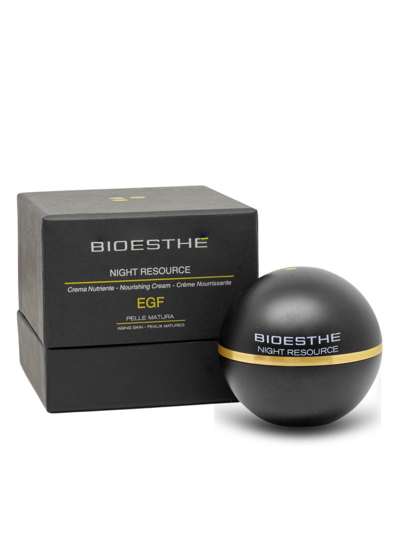 Bioesthe EGF Night Resource Cream - Advanced Anti-Aging Night Cream with Plant Epidermal Growth Factor (EGF) | Hydrating & Revitalizing Formula for Skin Renewal | 50ml - Image 1