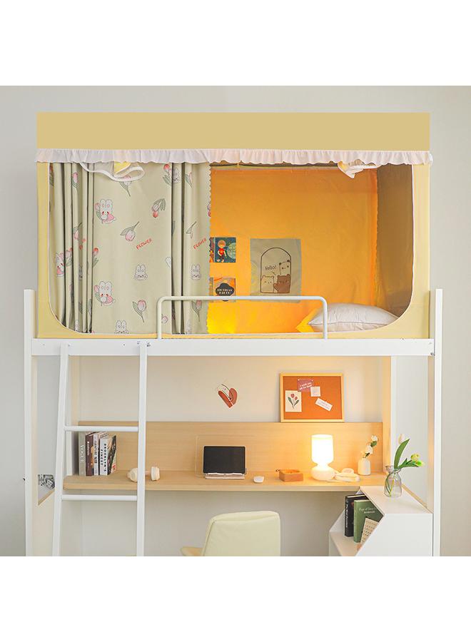Bluejw Commercial Student Dormitory Mosquito Net 90x 200 Extended Telescopic Bed Curtain Curtain Integrated Shading Upper And Lower Bunk - Image 1