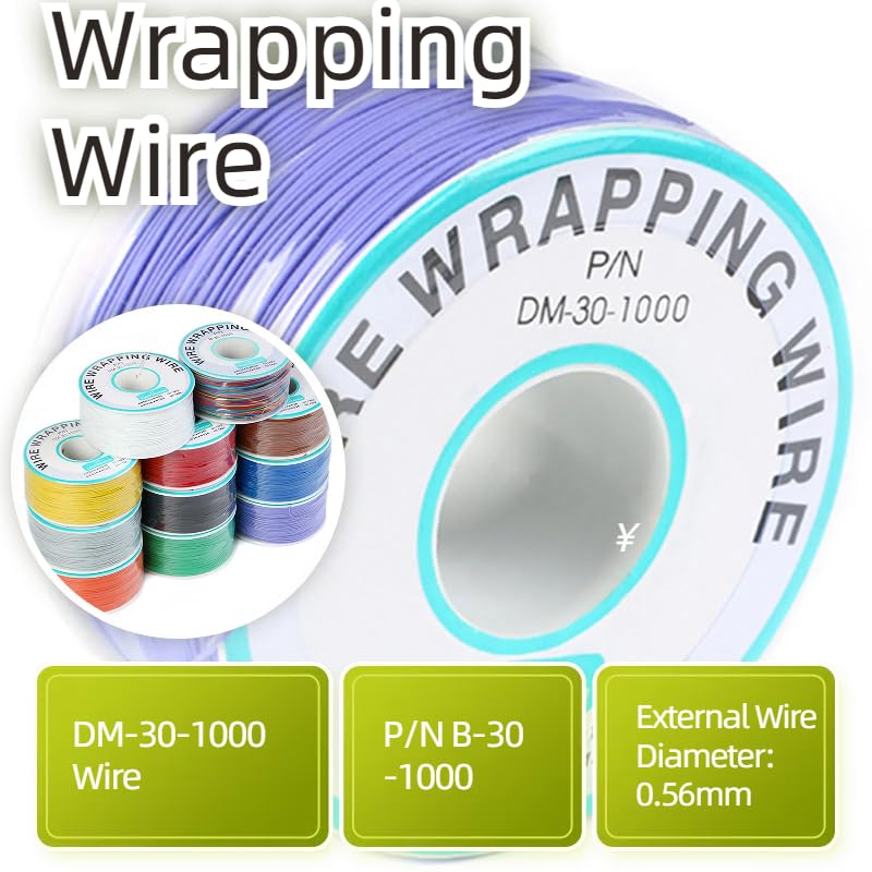 JESSINIE Purple Electronic Wire - DM-30-1000, 30 AWG Single Core, Tinned Copper Solid Cable, 250M, OK for Circuit Boards & PCBs - Image 3
