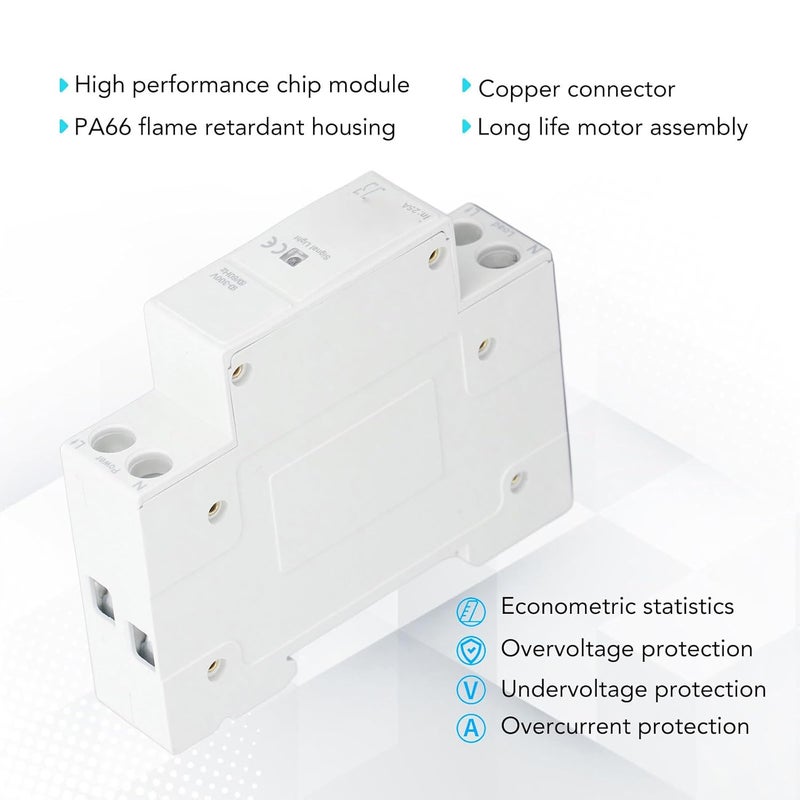 مفتاح قاطع الدائرة لتقنية Zigbee، قاطع دائرة ثنائي الأطوار (2P) قابل للتحكم عن بعد بالهاتف المحمول، قاطع دائرة ذكي لأنظمة الطاقة البحرية والمنازل المتنقلة (RV)، وأنظمة الطاقة الشمسية الكهروضوئية. - Image 5