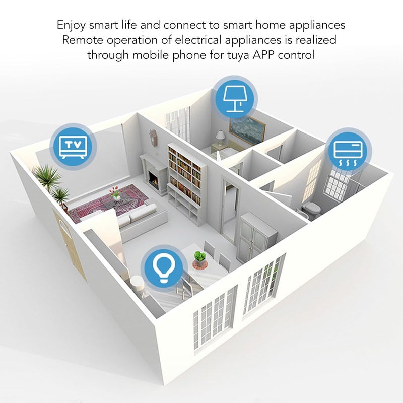 مفتاح قاطع الدائرة لتقنية Zigbee، قاطع دائرة ثنائي الأطوار (2P) قابل للتحكم عن بعد بالهاتف المحمول، قاطع دائرة ذكي لأنظمة الطاقة البحرية والمنازل المتنقلة (RV)، وأنظمة الطاقة الشمسية الكهروضوئية. - Image 2