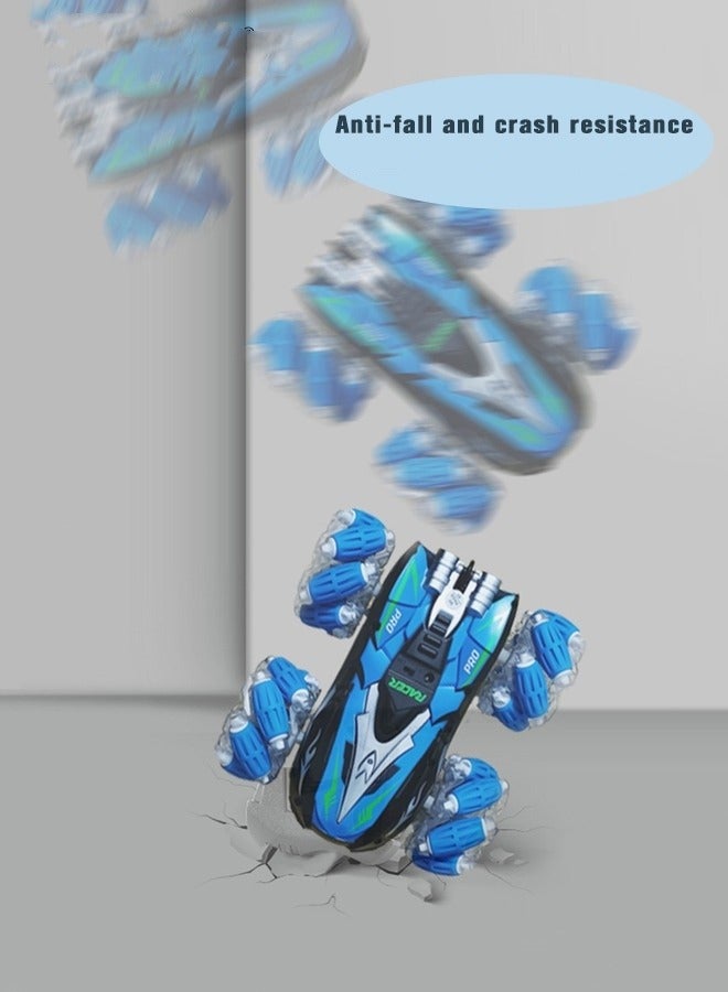 MIXDE Rechargeable 360° Rotation Remote Control Car Toy for Kids,2.4 GHz Double Side Dual RC Drift Race Car,Drift Off-road Climbing Toy Car with Music and Light - Image 3