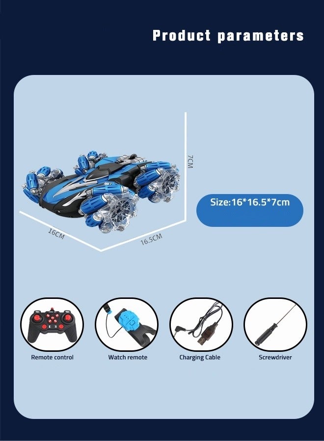 MIXDE Rechargeable 360° Rotation Remote Control Car Toy for Kids,2.4 GHz Double Side Dual RC Drift Race Car,Drift Off-road Climbing Toy Car with Music and Light - Image 4