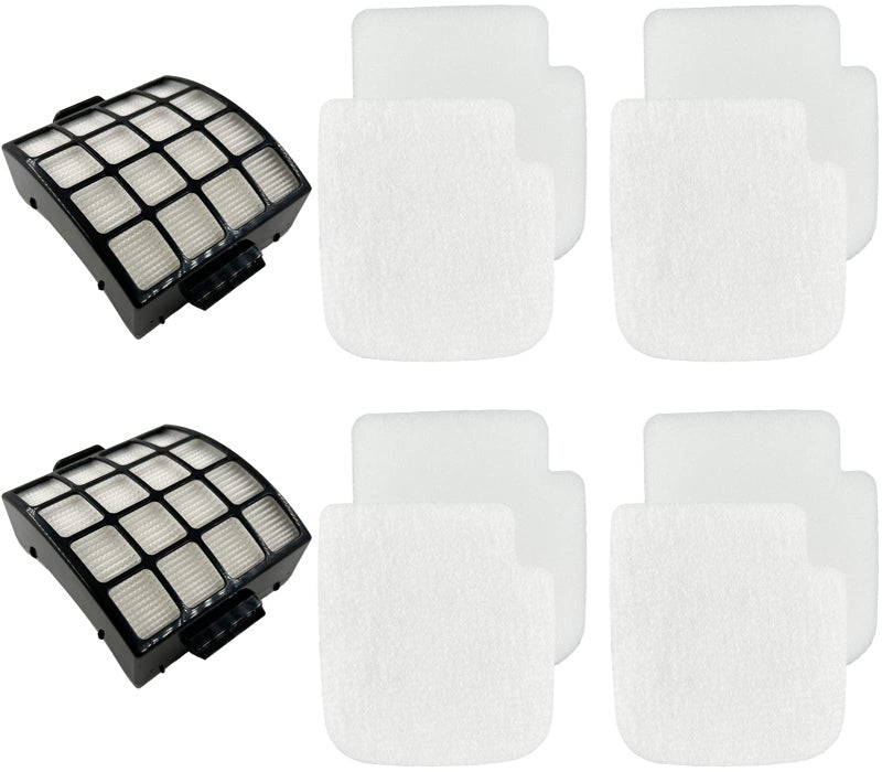 Dttery AZ3002 Filter Kit Replacement for Shark Stratos DuoClean PowerFins HairPro Powered LiftAway Upright Vacuum Cleaner AZ3002 AZ3000 AZ3000W 4 Foam 4 Felt 2 HEPA