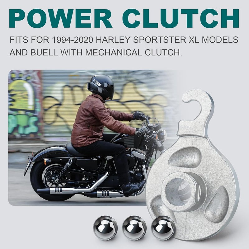 Mokitdora Power Clutch Ramp Easy Lever Pull Clutch Replacement Kit for Harley Sportster XL Models (1994-2020) - Image 2