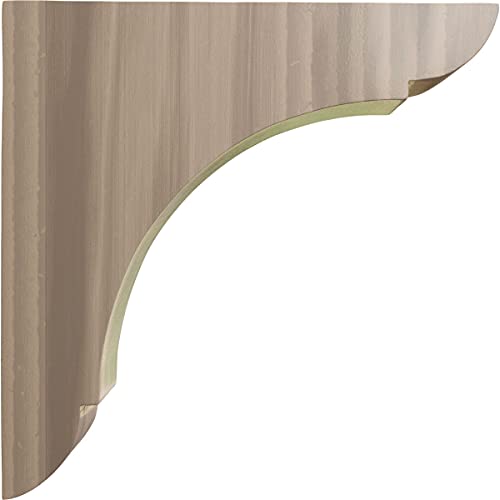Ekena Millwork BKTW01X10X10OLWA Large Olympic Wood Wood Brackets, 1 3/4"W x 10"D x 10"H , Walnut - Image 3