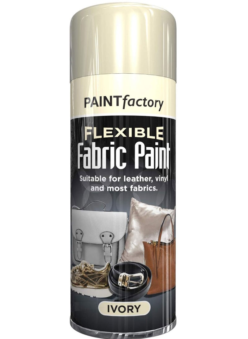 مصنع الطلاء طلاء قماش مرن من إليز باينت فاكتوري 200 مل - مناسب لأي نوع من أنواع الأقمشة، الجلد، الفينيل، النسيج، الملابس، سريع الجفاف، الحل الأمثل للمشاريع (عاجي) - Image 1