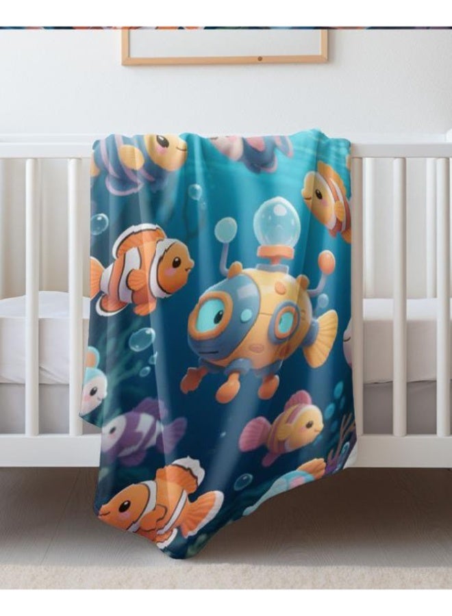 general Baby and children's cartoon flannel thin blanket (warm and comfortable, suitable for sleep, game use) 70cm*100cm - Image 5