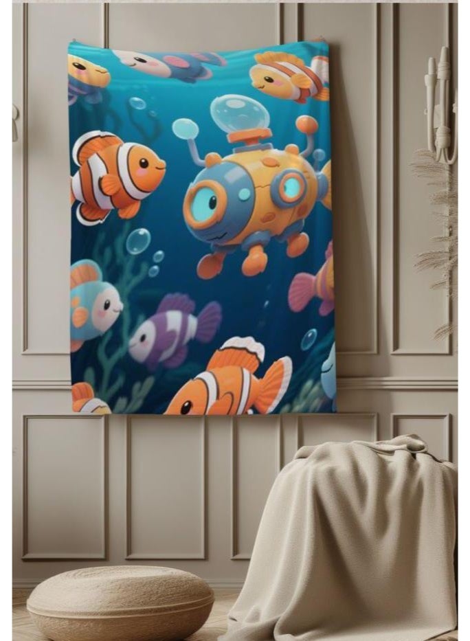 general Baby and children's cartoon flannel thin blanket (warm and comfortable, suitable for sleep, game use) 70cm*100cm - Image 4