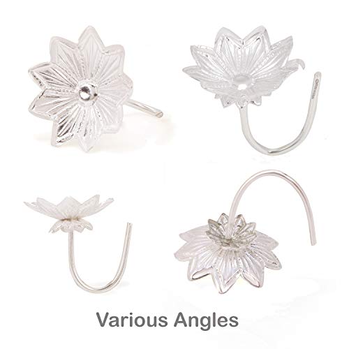 Osasbazaar Pure Silver Lotus Flowers for Puja, Workplace and Gifting, Temple at Home- 97%-99% Pure BIS Hallmarked, Silver (Set of 6) - Image 4