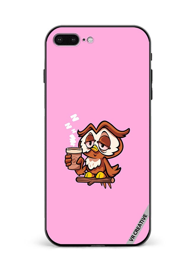 VR CREATIVE Protective Case Cover For Apple iPhone 7 Plus/8 Plus Sleepy Owl Design Multicolour - Image 1