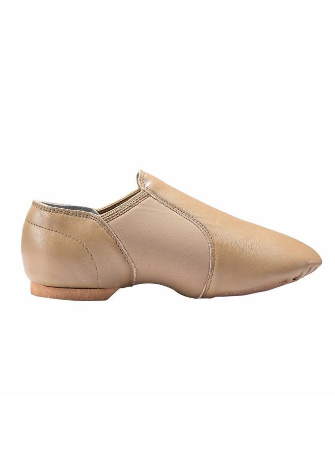 Dynadans Women's Leather Upper Slip-on Jazz Shoe Brown 9.5M - Image 4
