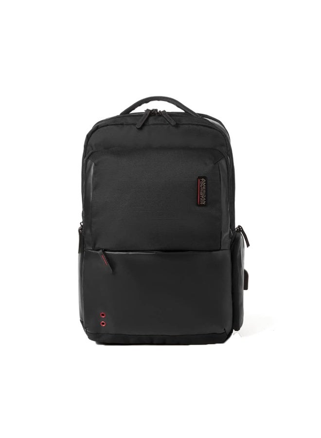American Tourister Zork 2.0 Style 01, 23L Volume Office 4 Compartment Laptop Backpack With Front Organizer And Spacious Interiors For Unisex, Men & Women - Black - Image 1