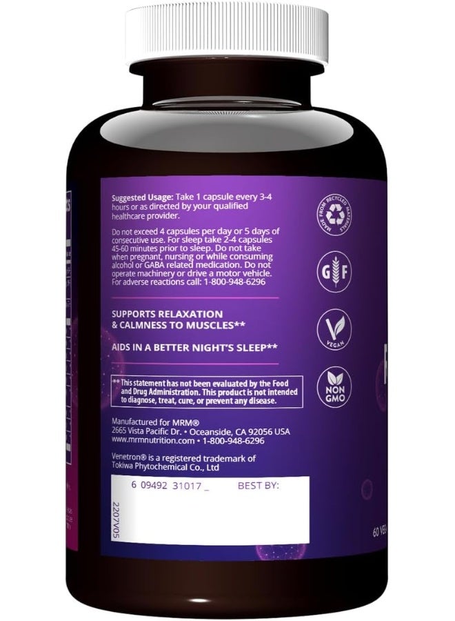 MRM Nutrition Relax-All® | Dietary Supplement for Better Sleep | with GABA, L-Theanine & Ashwagandha | Drug-Free, Non-Habit Forming | Non-GMO | Vegan + Gluten Free | 15 Servings - Image 3