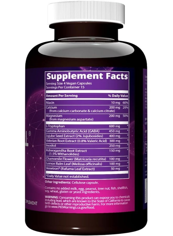 MRM Nutrition Relax-All® | Dietary Supplement for Better Sleep | with GABA, L-Theanine & Ashwagandha | Drug-Free, Non-Habit Forming | Non-GMO | Vegan + Gluten Free | 15 Servings - Image 2