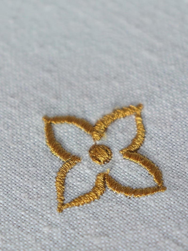 ZEBA World Table Cover Embroidered and Border Patchwork | Cotton Blend - Red and White | Heat Resistant Table Cover for Kitchen Table/Dining Table Cloth, 52 X 84 Inches; 130 cm X 210 cm - Image 3