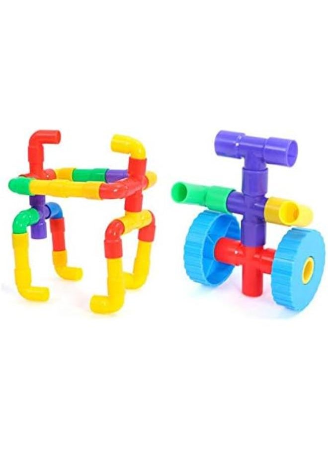 Pipes and Wheels Building Tube Toys Set 