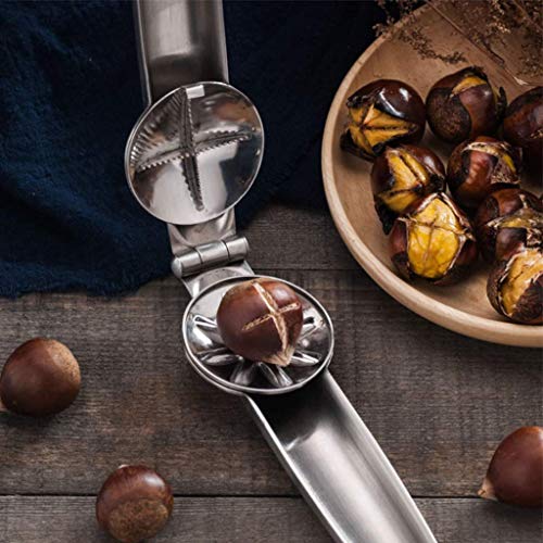 OIXXAF HYG Stainless Steel Nutcracker 304 Chestnut Clip Multifunction Nut Opener for Walnut Pistachio Macadamia etc - Image 1