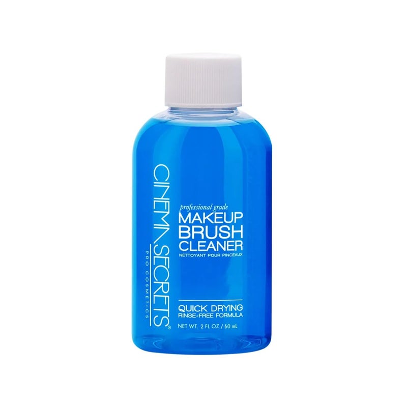 Cinema Secrets Original Blue Vanilla Makeup Brush Cleaner Solution Professional Cleanser for Makeup Brushes QuickDrying RinseFree Formula Removes Stubborn Waterproof Make Up 2 fl oz - Image 3