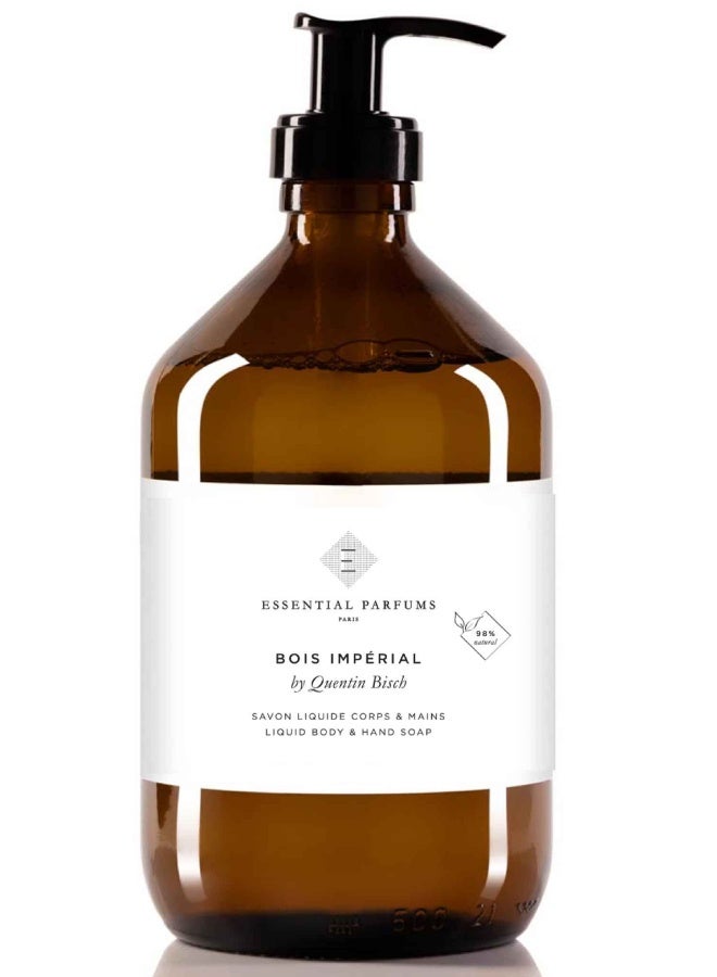 Bois Imperial Liquid Body & Hand Soap 500ml | Luxury Nourishing Cleansing Wash | Long-Lasting Akigalawood Scent