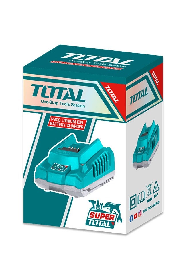 TOTAL 20V fast charger, 20V battery charger, battery charger base - Image 2