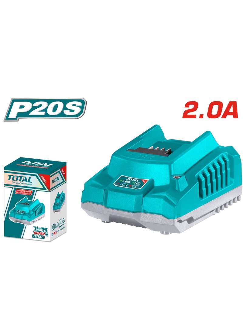 TOTAL 20V fast charger, 20V battery charger, battery charger base - Image 3