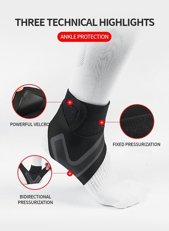 1 Pair Ankle Brace for Women & Men - Breathable Comfortable Adjustable Ankle Wrap, Ankle Support for Running, Basketball, Achilles, Minor Sprains, Joint Pain Relief, Injury Recovery，Multiple sizes available - Image 3
