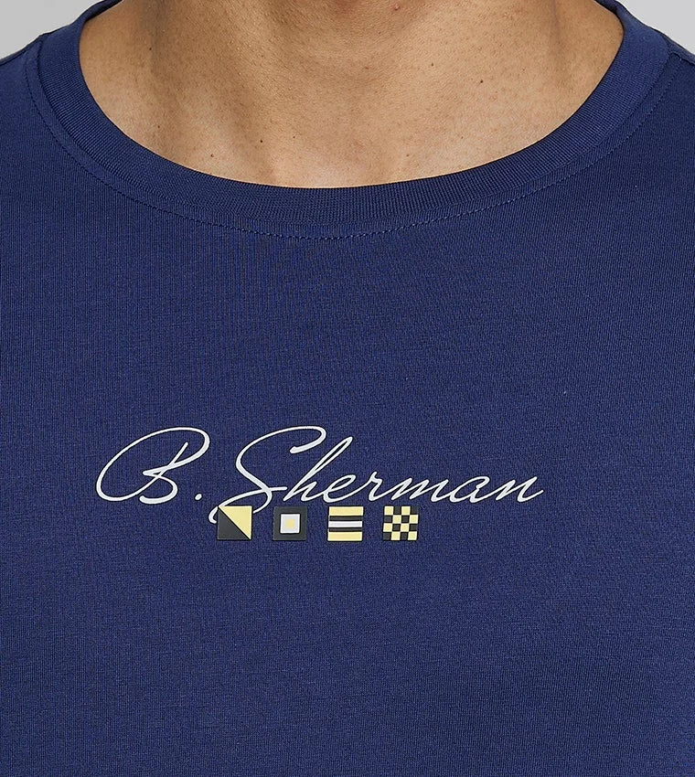 Ben Sherman  Ben Sherman Men's Crew Neck Short Sleeve Printed T-Shirt for Men | Best Price UAE