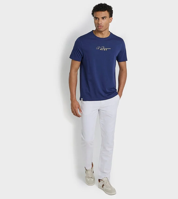 Ben Sherman  Ben Sherman Men's Crew Neck Short Sleeve Printed T-Shirt for Men | Best Price UAE