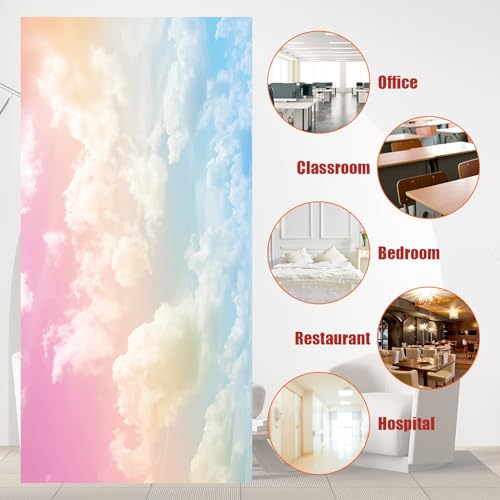 Outus Fluorescent Light Cover Classroom Lighting Cover with 10 Magnets Light Filter Magnetic Ceiling Panel Decoration 2 x 4 ft (23.62 x 47.24 In) Reduce Glare for Office School(4,Rainbow) - Image 3