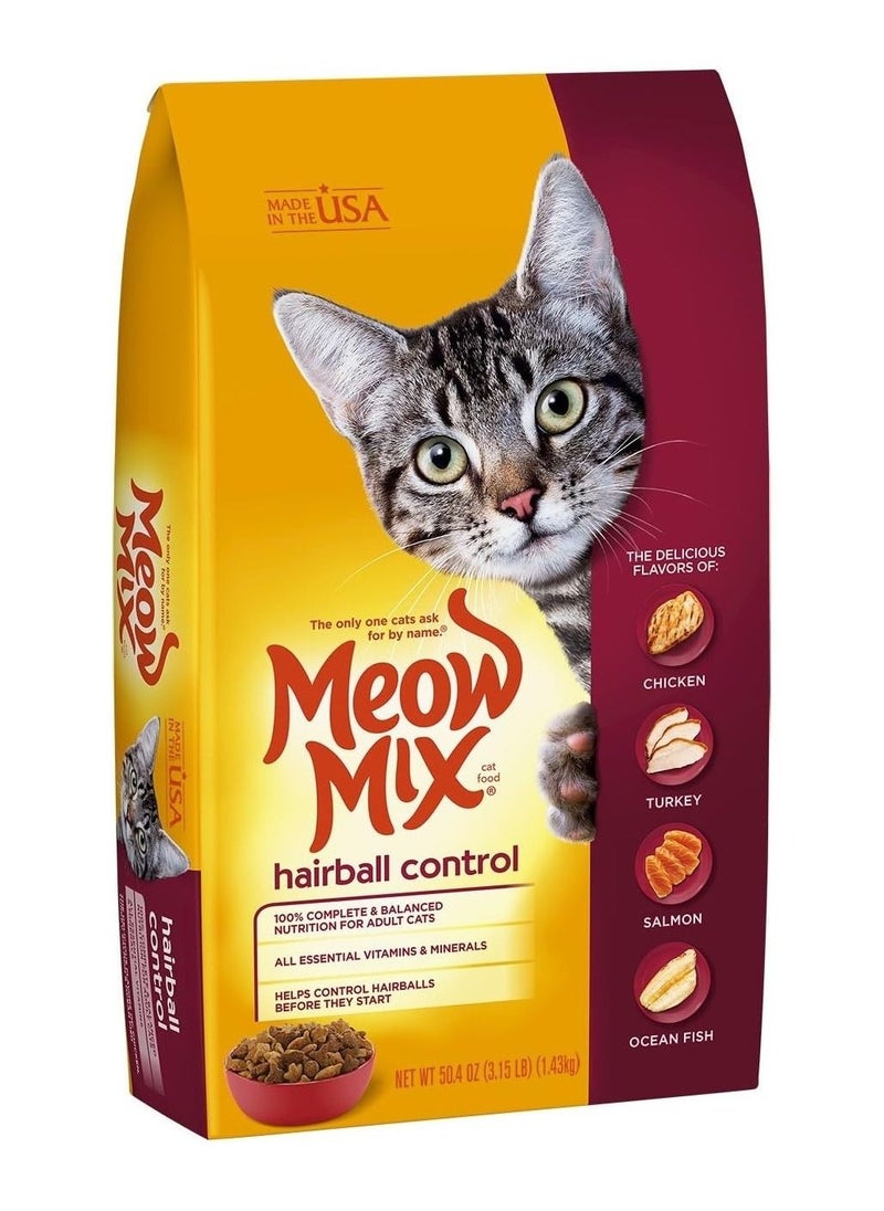 Meow Mix - Meow Mix Hairball Control Dry Cat Food1,43kg - Image 1