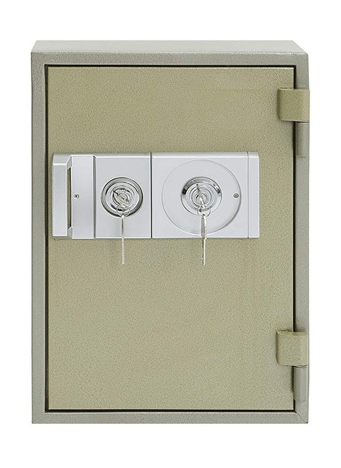 Safe Box Locker with 2 Keys Deposit Security Box Money Safety Cabinet Fire Resistant for Home & Office 60KL-56KG