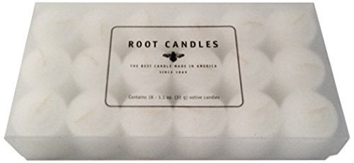 Root Candles Fragrance Free Votive Candles Premium 10Hour Votives Handcrafted Beeswax Blend Candle 18Count Unscented