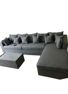 Grey L-Shaped Diwan Sofa Set 5 Seater With Table And Pillows 350x80x80 - pzsku/Z6AA94A9E26D6BEA543D2Z/45/_/1713362827/58cc00ea-65ad-4a90-8ccd-b351a7da55a8