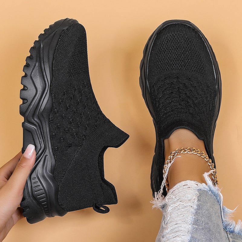 Women's Slip-On Casual Sneakers with EVA Thick Sole and Round Toe - Image 2