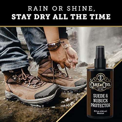 Care & Cool Maximum Protection for Your Suede and Nubuck (8 oz). Waterproofing, Dust and Stain Repellent Formula for your Shoes, Boots, Bags and Jackets. Setting the Standards Since 1976. - Image 5