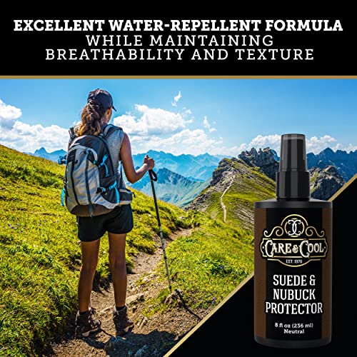 Care & Cool Maximum Protection for Your Suede and Nubuck (8 oz). Waterproofing, Dust and Stain Repellent Formula for your Shoes, Boots, Bags and Jackets. Setting the Standards Since 1976. - Image 4