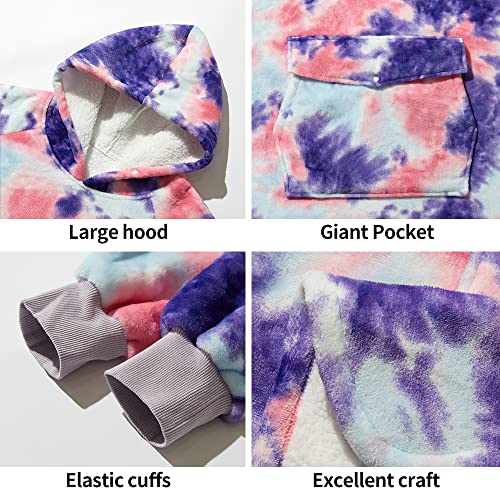 Krifey Wearable Blanket Hoodie, Oversized Sherpa Hooded as Birthday Gifts for Mom Women Girlfriend Men, Cozy Sweatshirt with Giant Pocket - Image 3